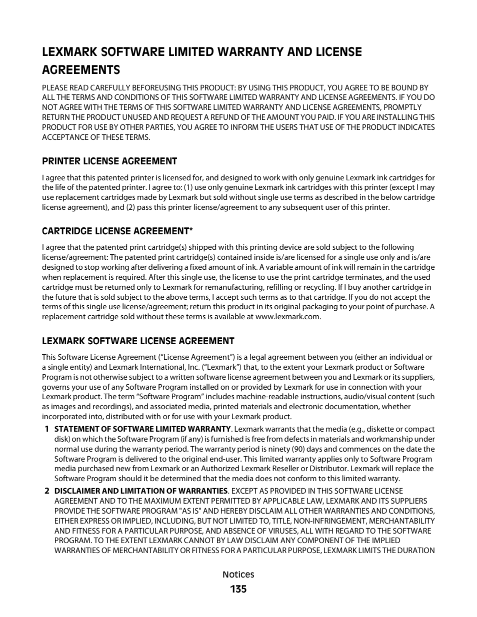 Lexmark 30E User Manual | Page 135 / 144