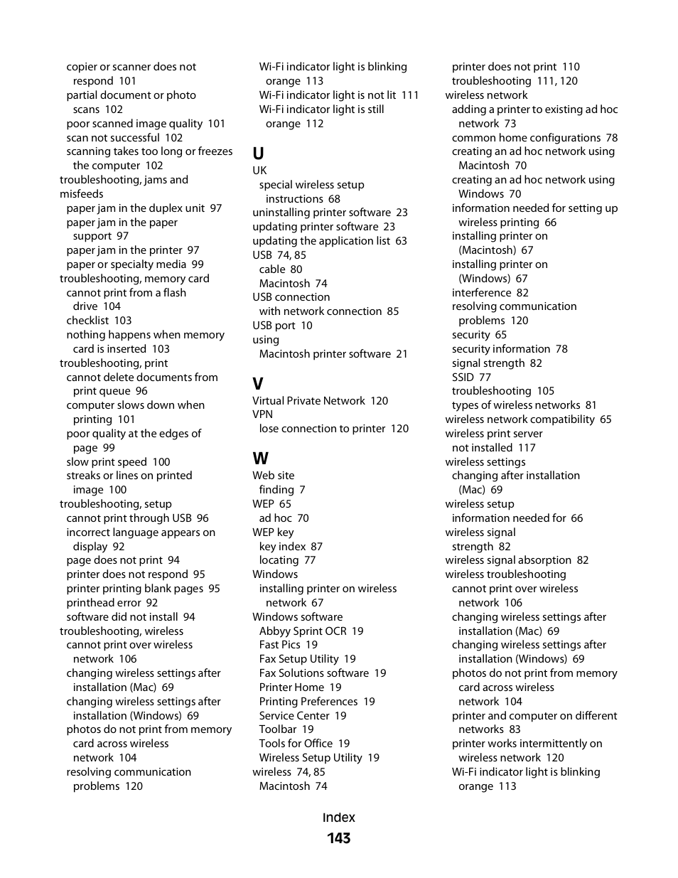 Lexmark 30E User Manual | Page 143 / 144