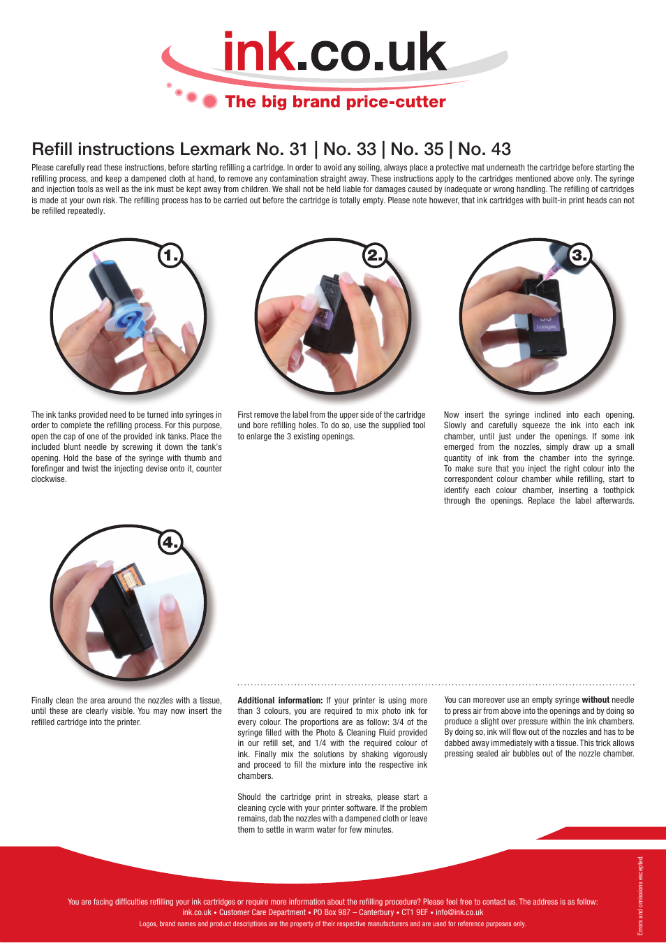 Lexmark NO. 43 User Manual | 1 page