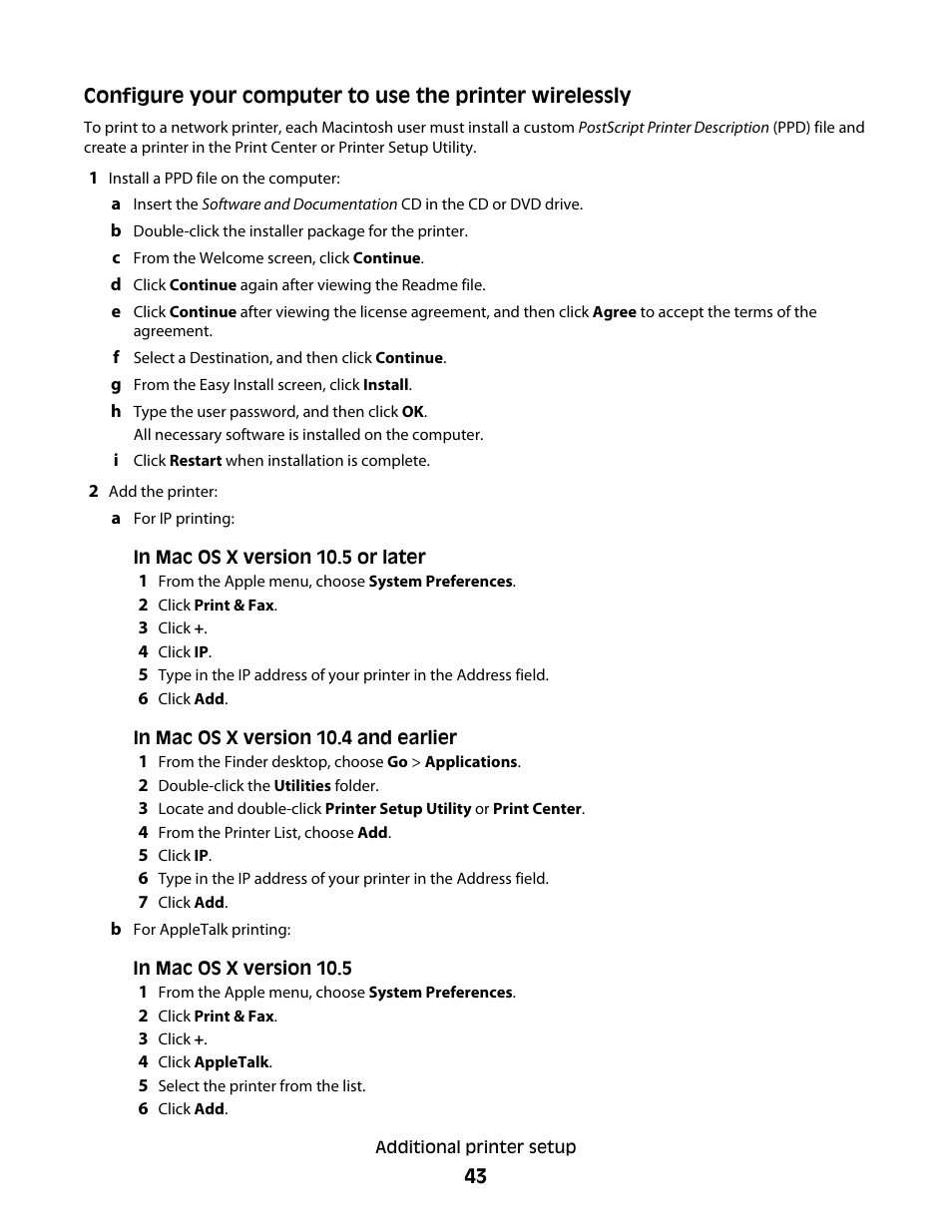 Lexmark 280 User Manual | Page 43 / 217