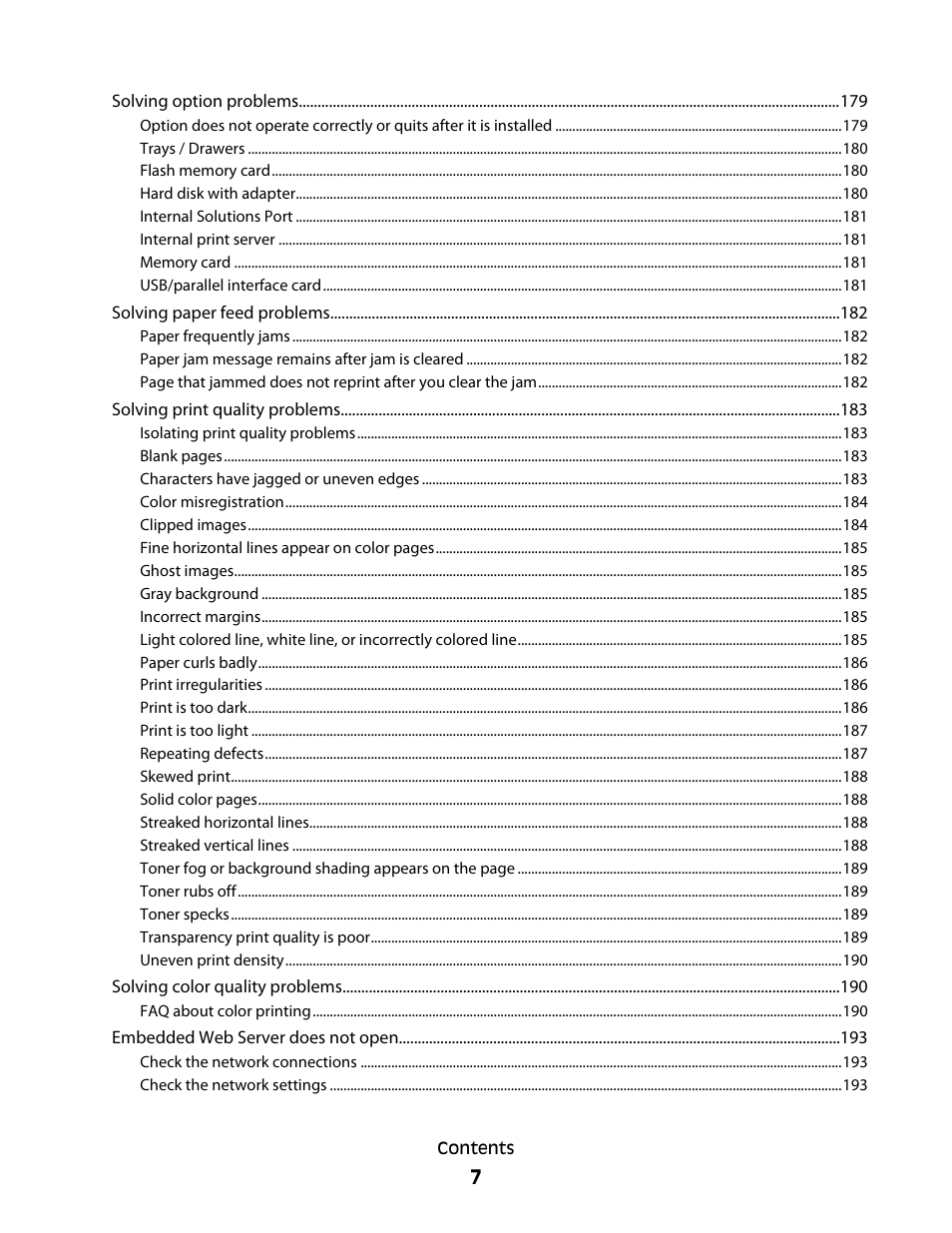 Lexmark 280 User Manual | Page 7 / 217