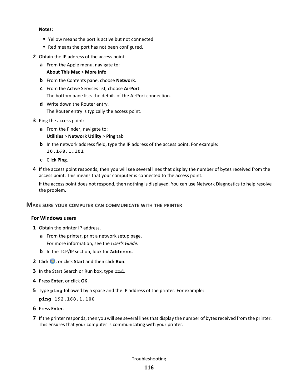 Lexmark 101 User Manual | Page 116 / 144