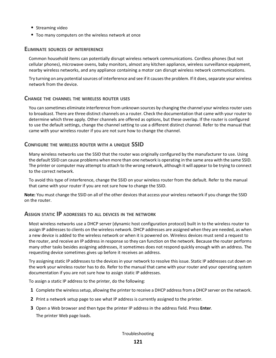 Ssid | Lexmark 101 User Manual | Page 121 / 144
