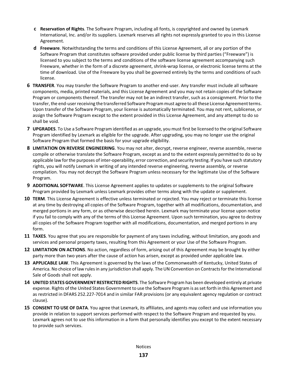 Lexmark 101 User Manual | Page 137 / 144