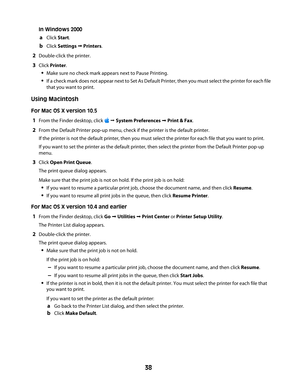 Lexmark Z2300 User Manual | Page 38 / 54