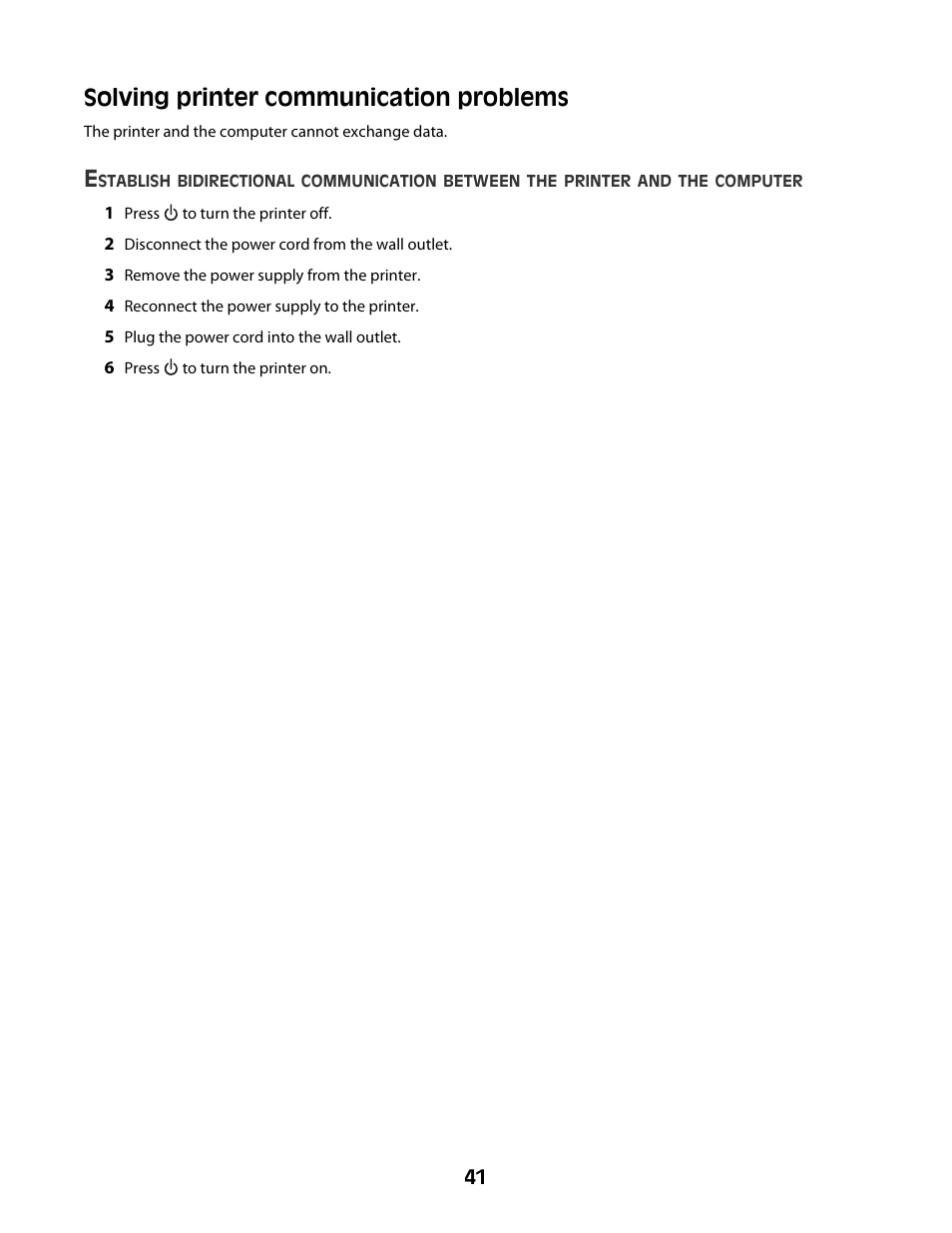 Solving printer communication problems | Lexmark Z2300 User Manual | Page 41 / 54