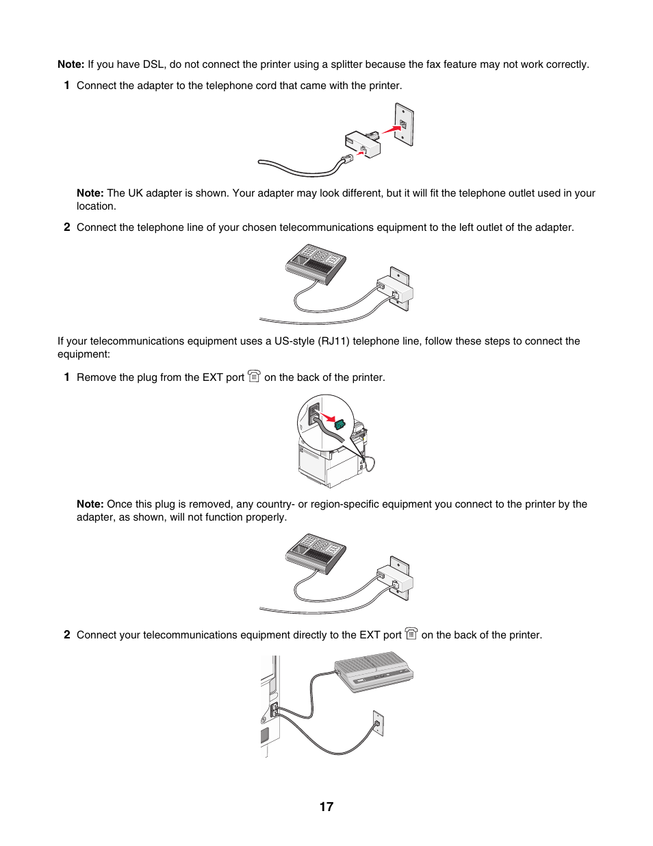 Lexmark X500N User Manual | Page 17 / 150