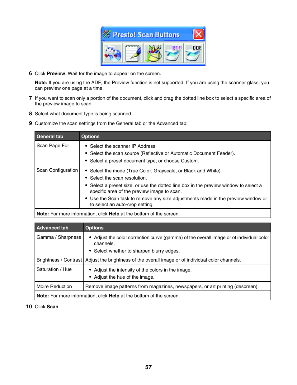 Lexmark X500N User Manual | Page 57 / 150