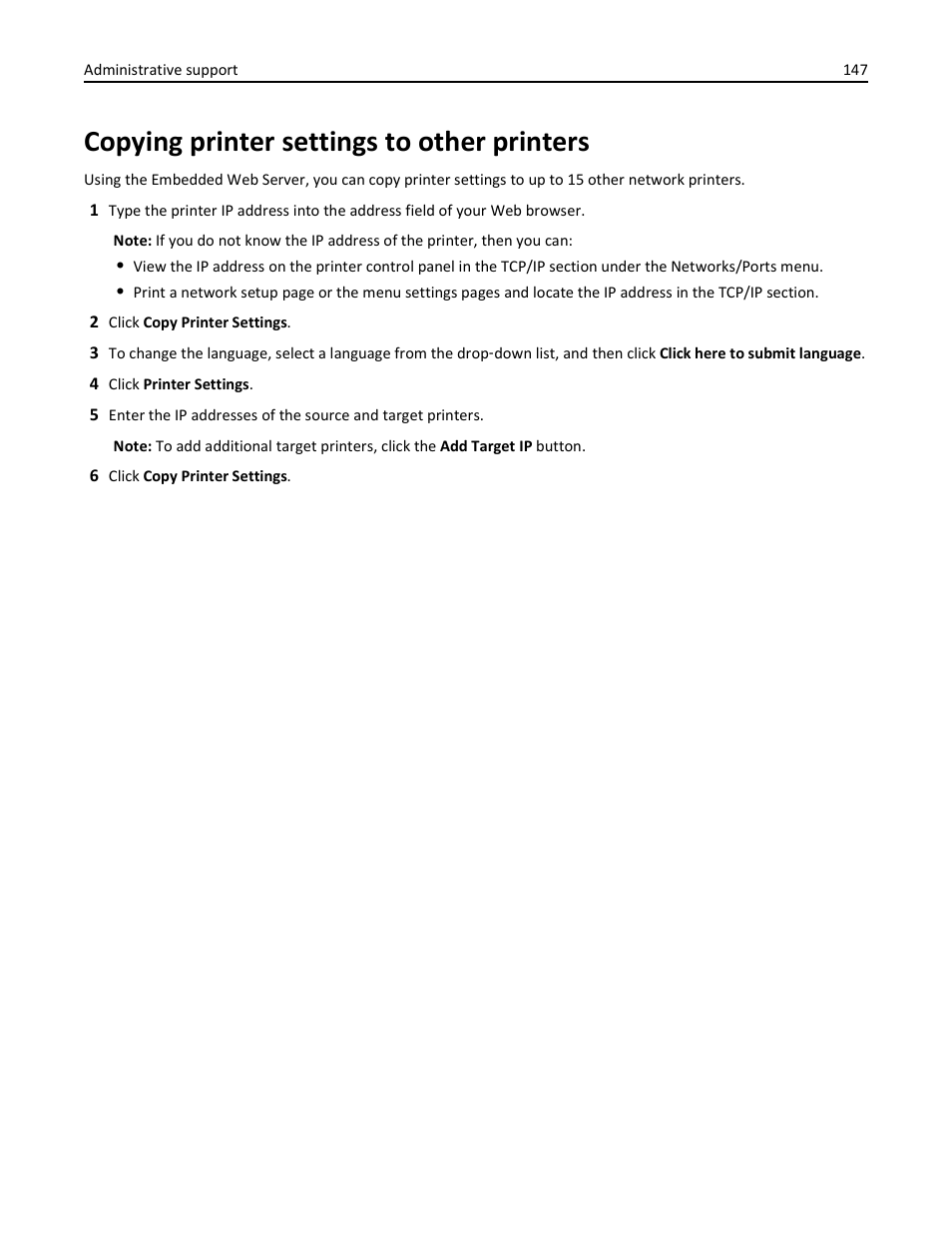 Copying printer settings to other printers | Lexmark 410 User Manual | Page 147 / 213