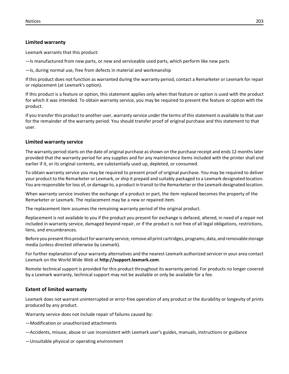 Lexmark 410 User Manual | Page 203 / 213