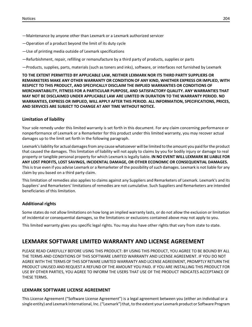 Lexmark 410 User Manual | Page 204 / 213