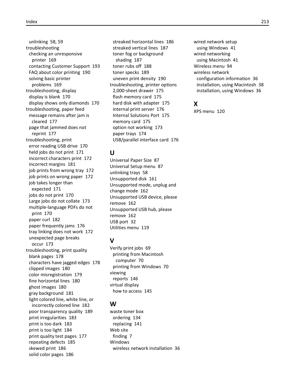 Lexmark 410 User Manual | Page 213 / 213