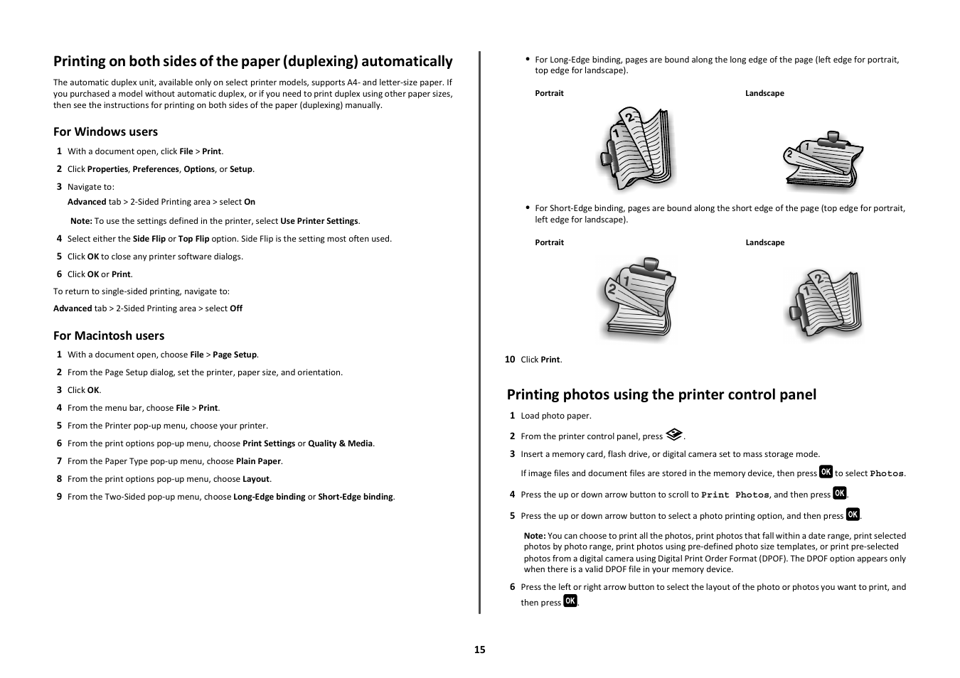 Printing photos using the printer control panel | Lexmark PRO700 User Manual | Page 15 / 24