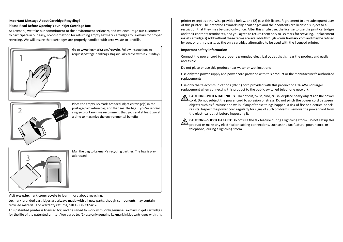 3049736_quick-reference-guide-na | Lexmark PRO700 User Manual | Page 2 / 24