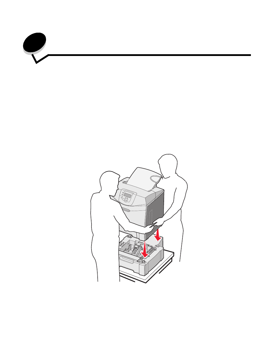 Installing and removing options, Installing the 500-sheet drawer, Chapter 11: installing and removing options | Installing and removing options f | Lexmark C520 User Manual | Page 118 / 145
