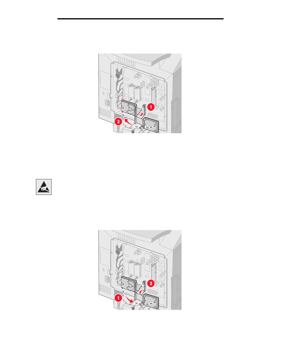 Removing an optional hard disk | Lexmark C520 User Manual | Page 129 / 145