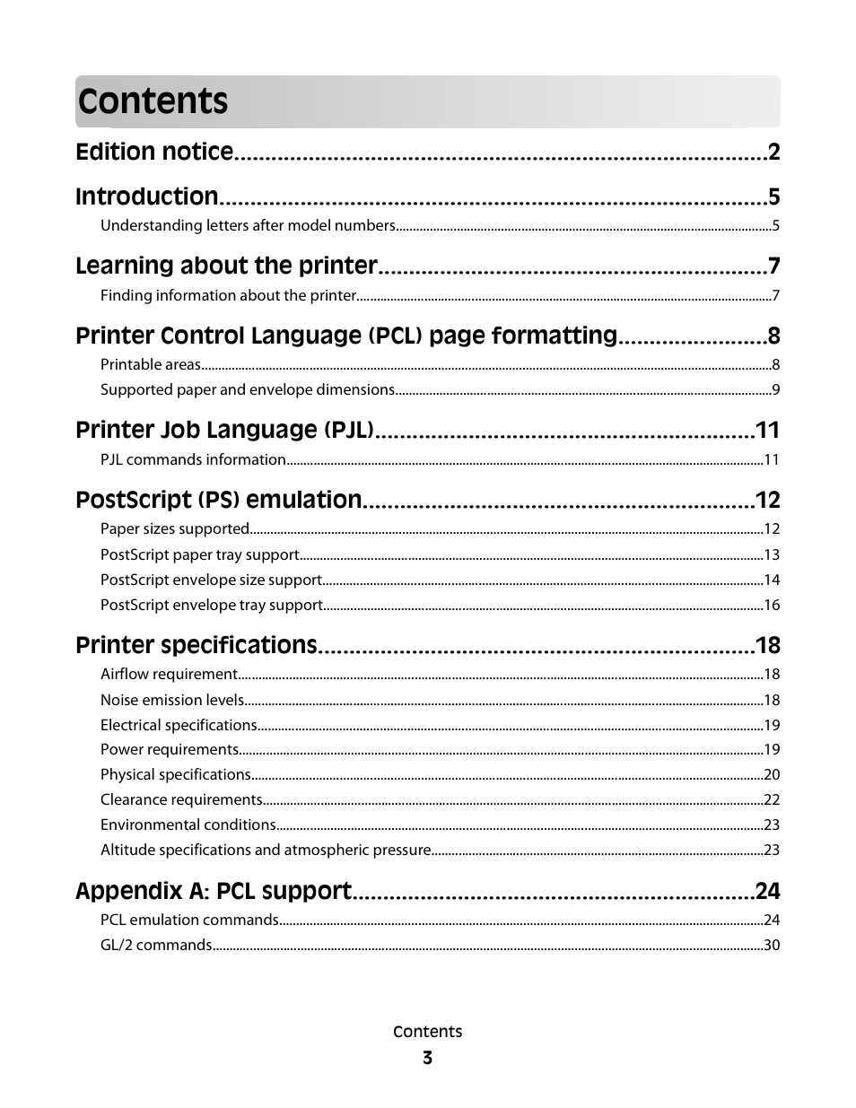 Lexmark X658 MFP User Manual | Page 3 / 104