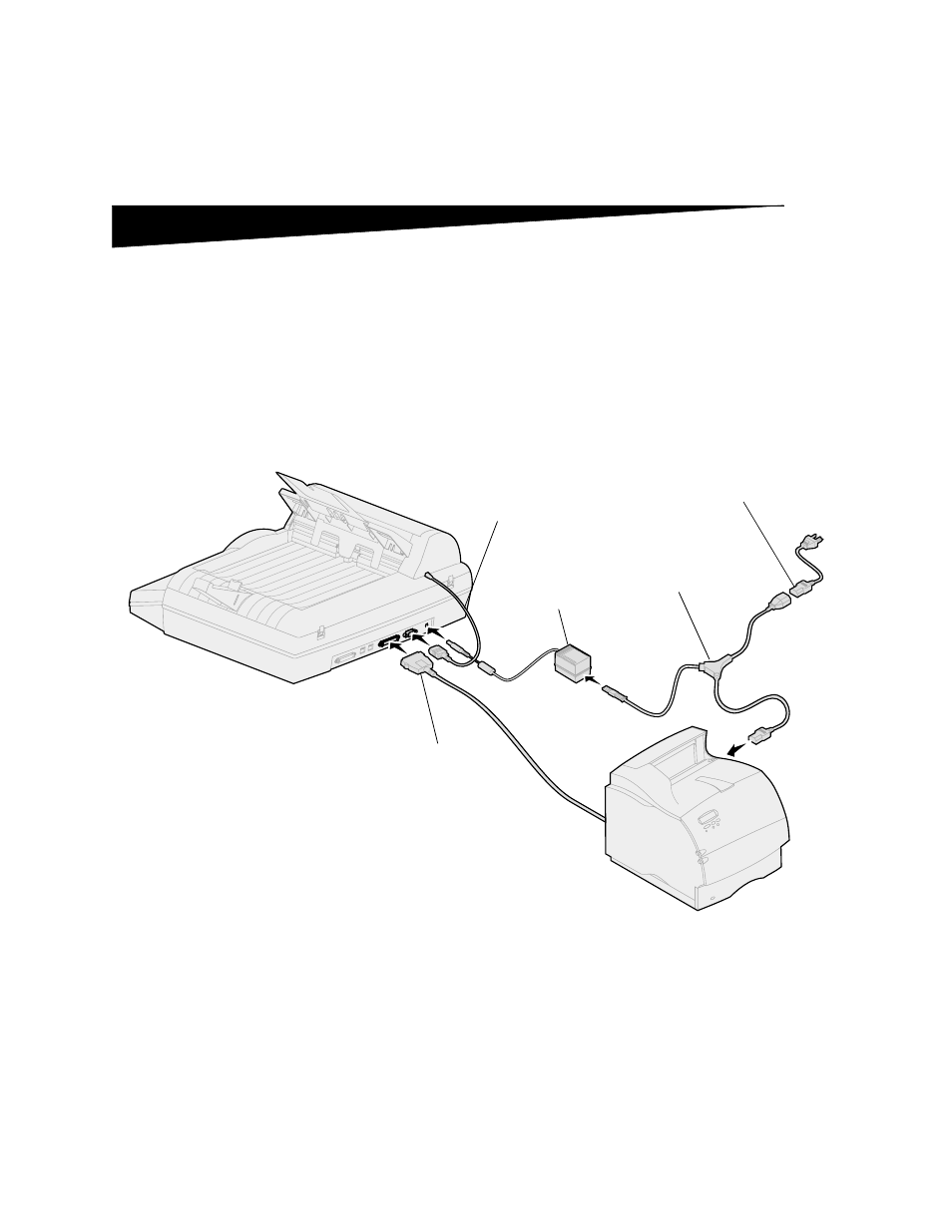 Collegamento dei cavi, Step 5: collegamento dei cavi | Lexmark OptraImage 232 User Manual | Page 145 / 207