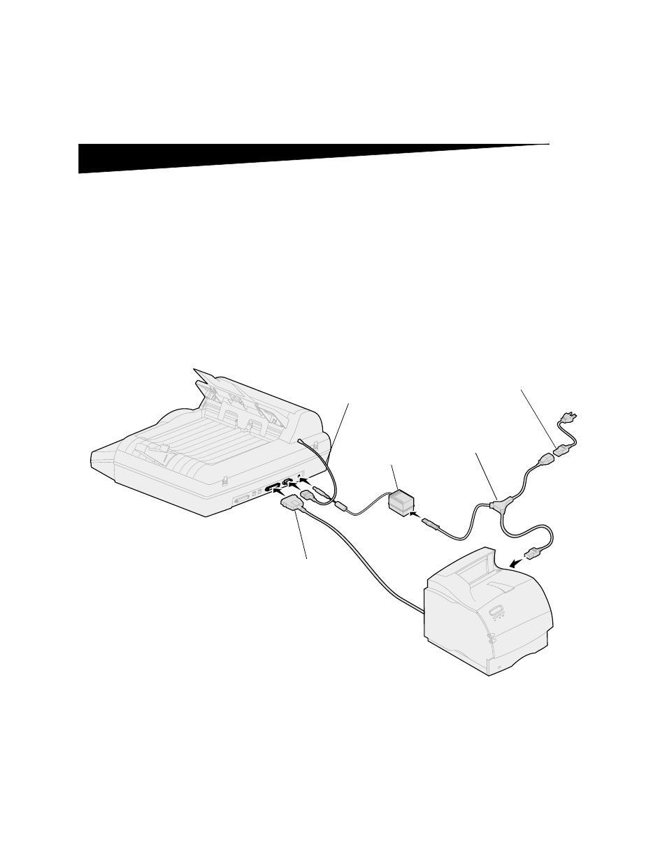 Connexion des câbles, Step 5: connexion des câbles | Lexmark OptraImage 232 User Manual | Page 77 / 207