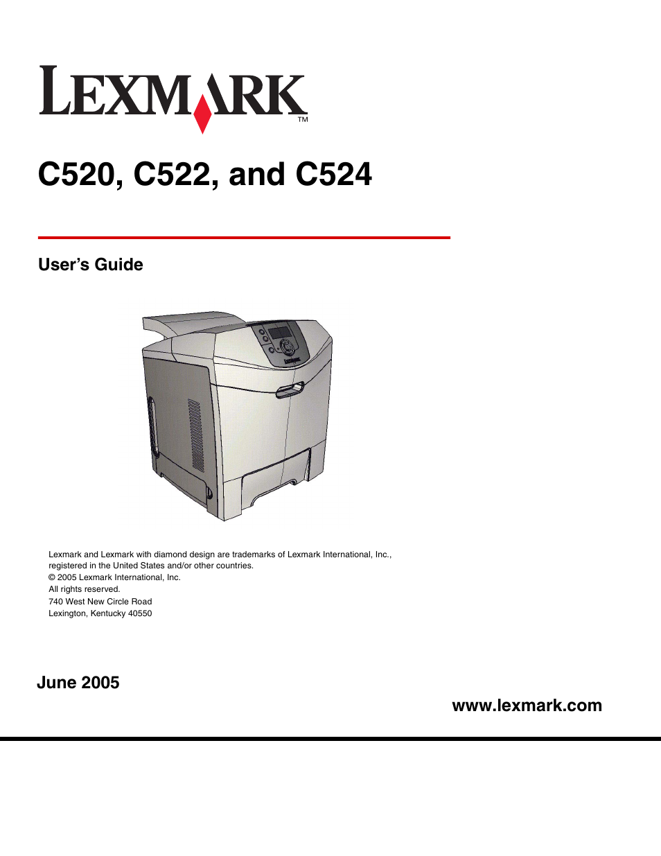 Lexmark C522 User Manual | 146 pages