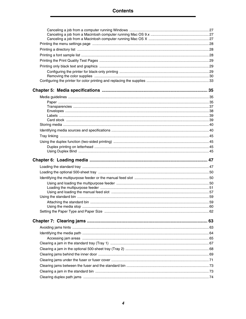 Lexmark C522 User Manual | Page 4 / 146