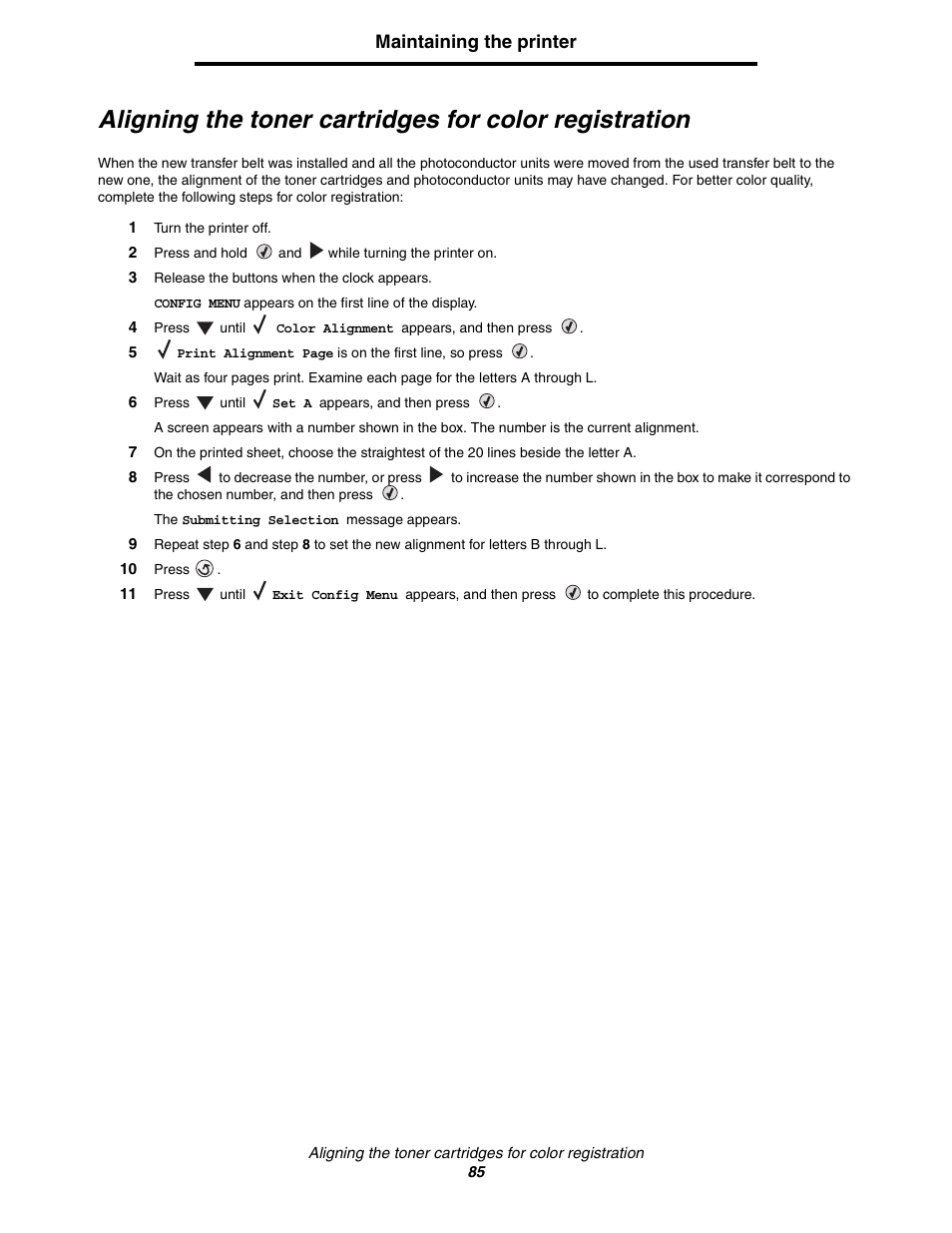 Lexmark C522 User Manual | Page 85 / 146