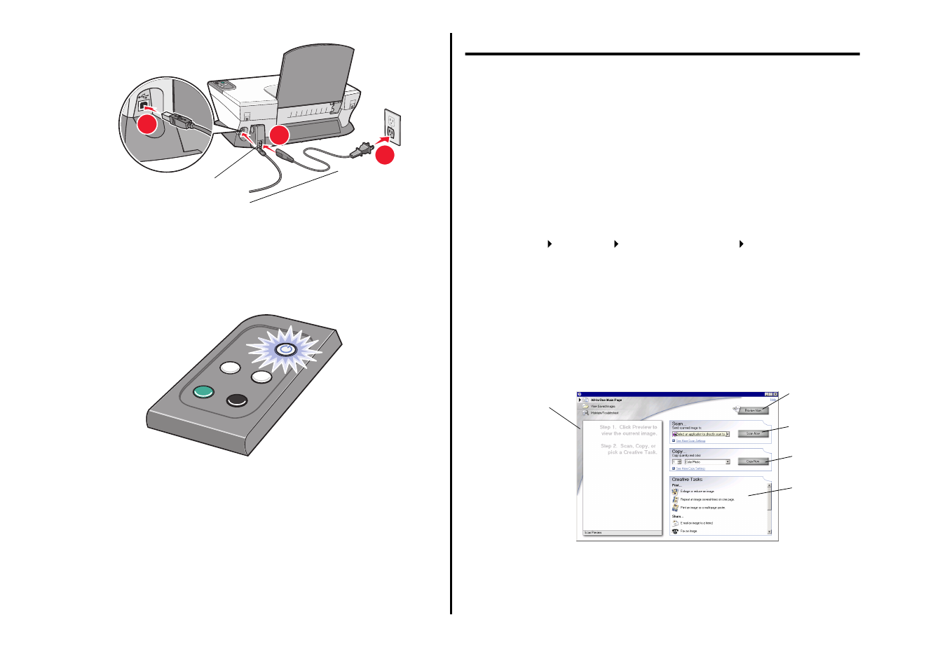 Using the control panel, Understanding the software, Using the lexmark all-in-one center | English | Lexmark 1200 Series User Manual | Page 5 / 21