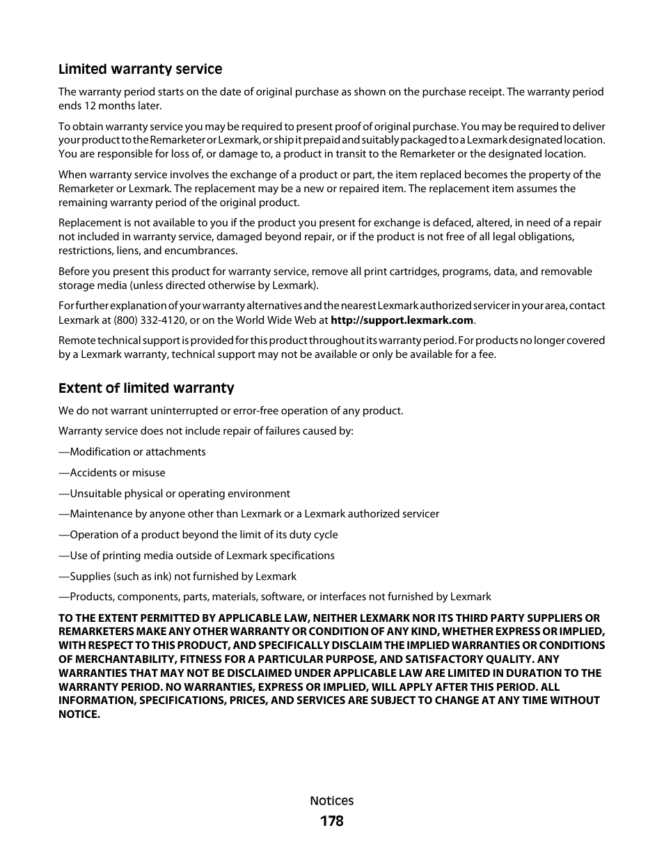 Lexmark 5300 User Manual | Page 178 / 179