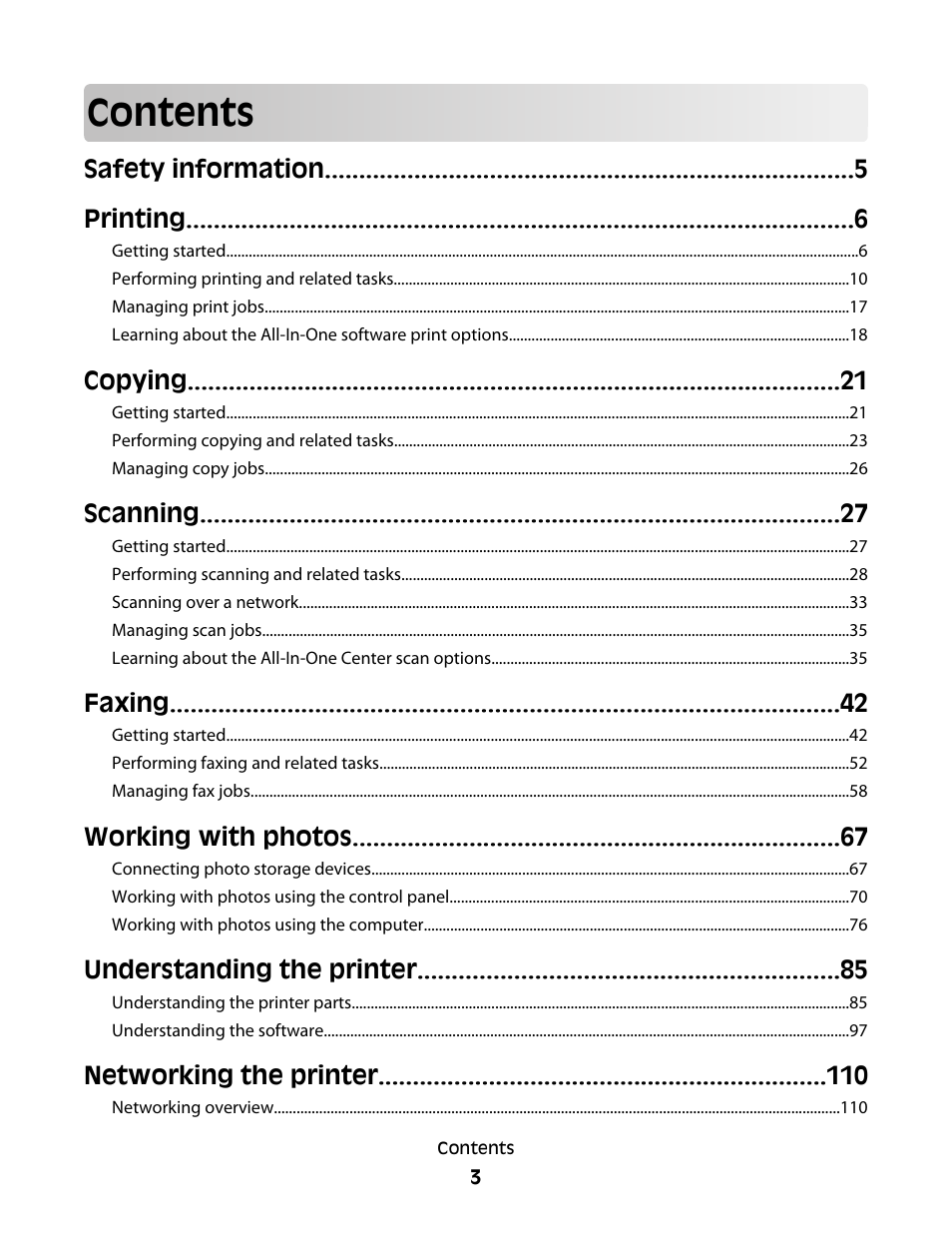 Lexmark 5300 User Manual | Page 3 / 179