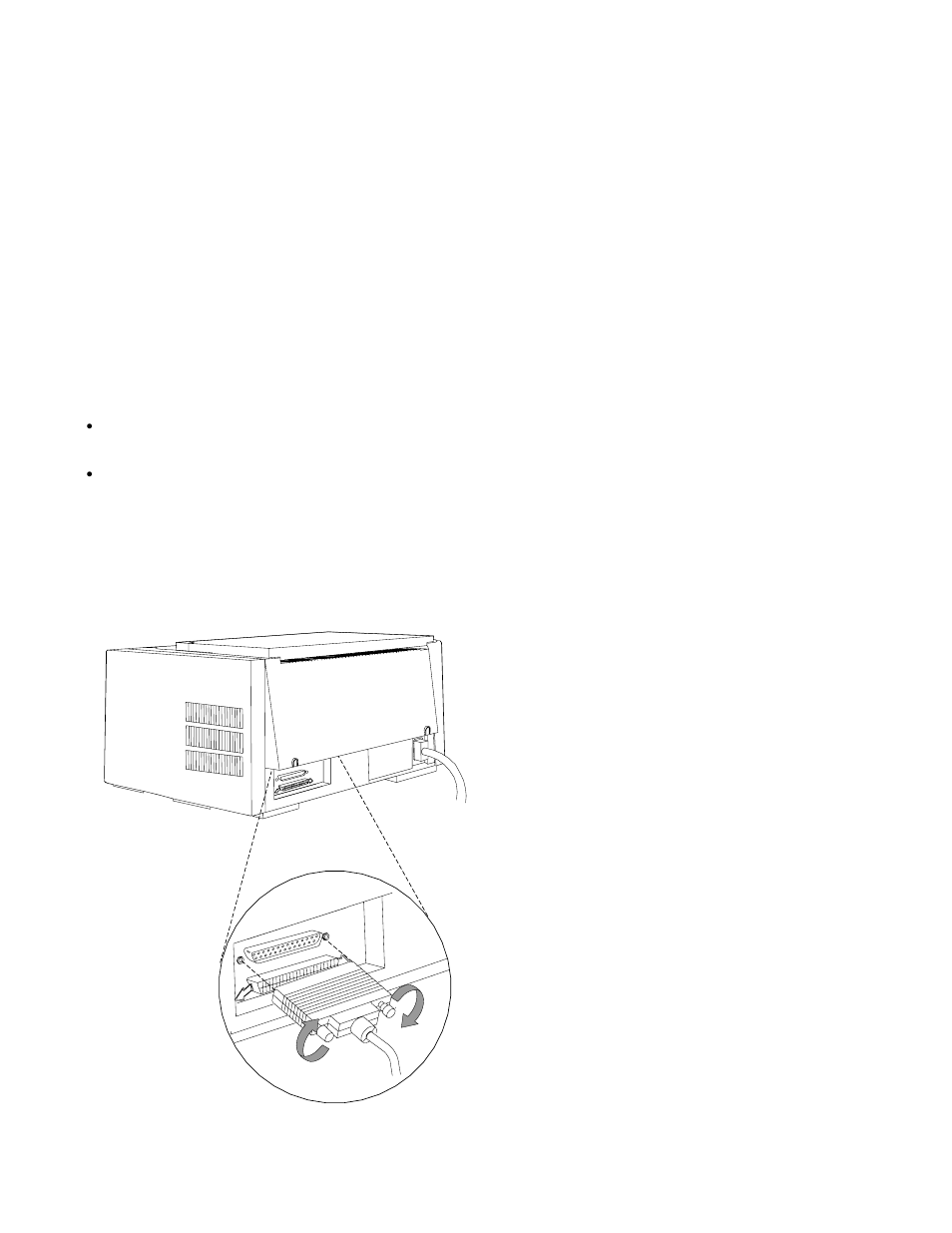 Attaching a serial cable | Lexmark 302 User Manual | Page 141 / 274