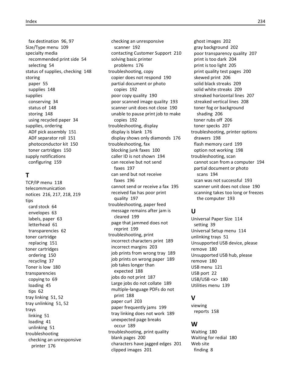 Lexmark 436 User Manual | Page 234 / 235