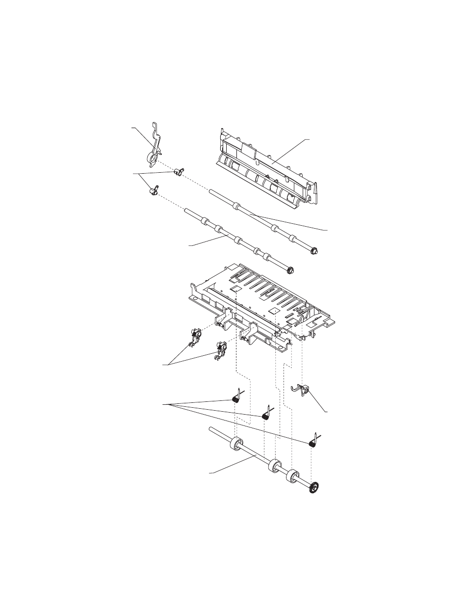 Assembly 3: paper feed | Lexmark 4076-0XX User Manual | Page 68 / 89