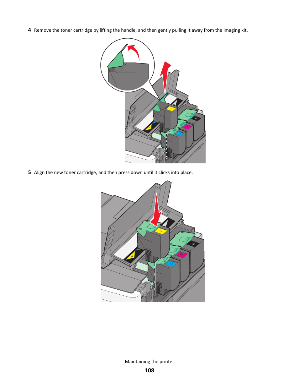 Maintaining the printer | Lexmark 5025 User Manual | Page 108 / 171