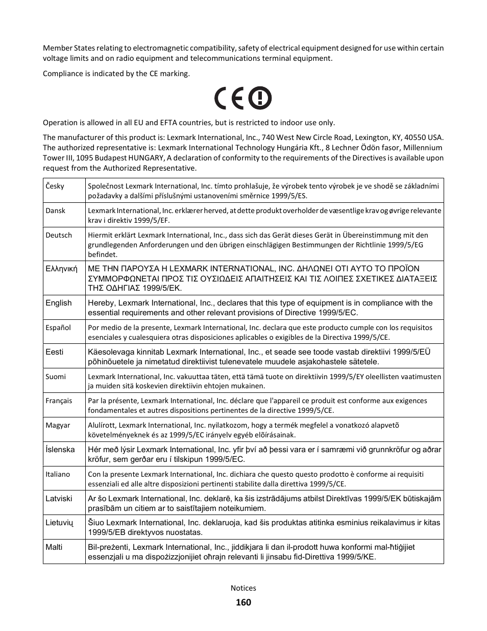 Lexmark 5025 User Manual | Page 160 / 171