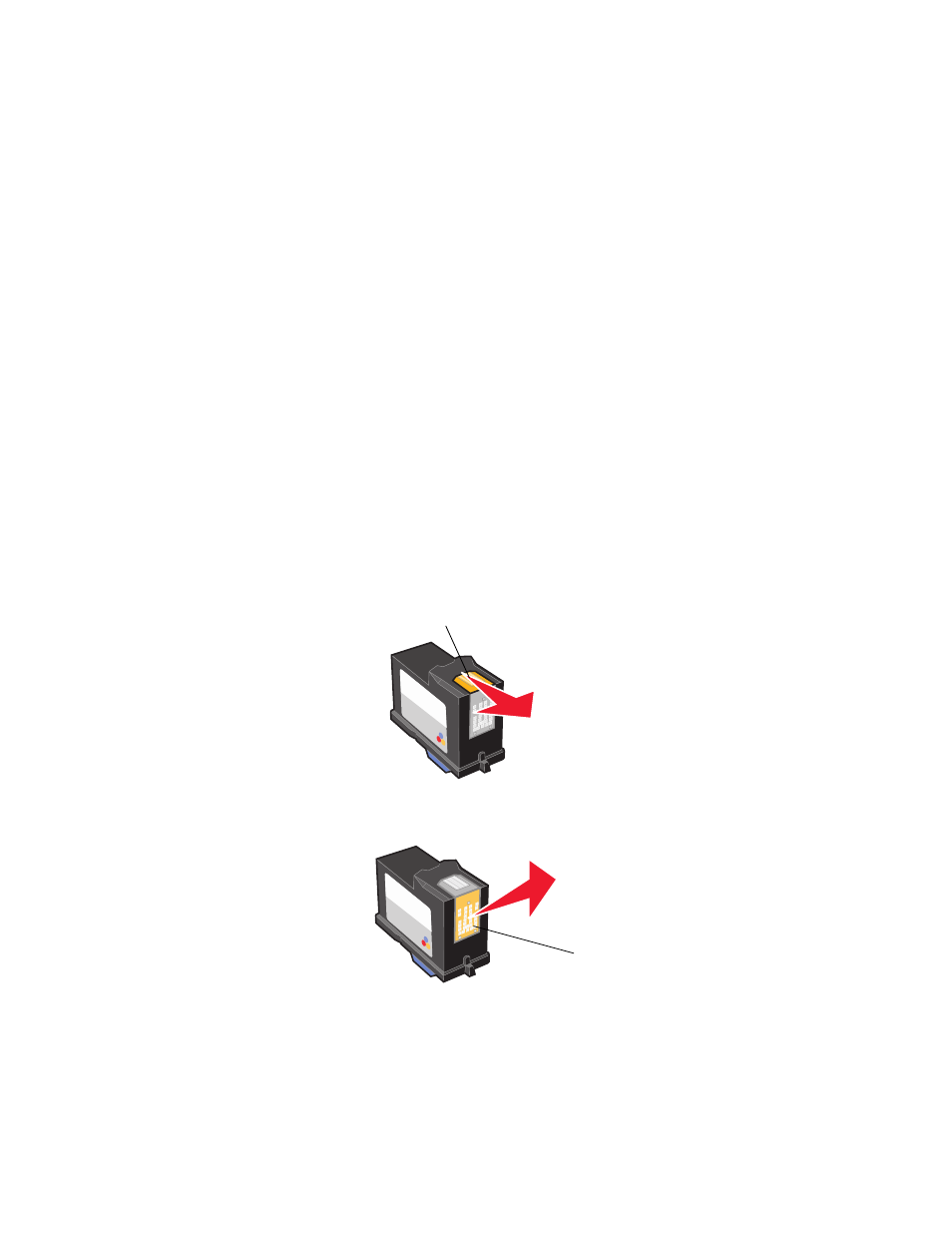 Wiping the print cartridge nozzles and contacts | Lexmark series x5100 User Manual | Page 48 / 77