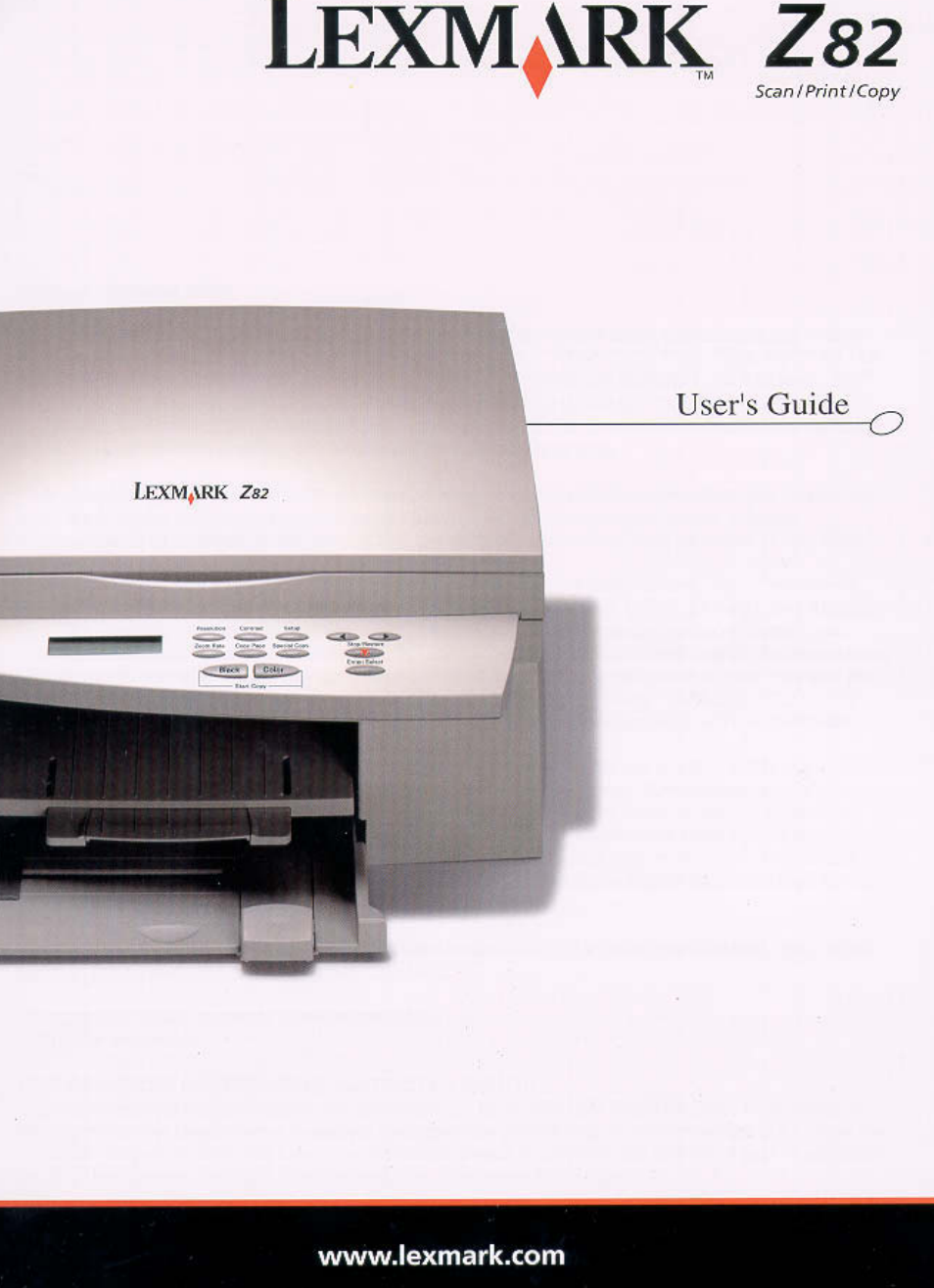 Lexmark Z82 User Manual | 105 pages