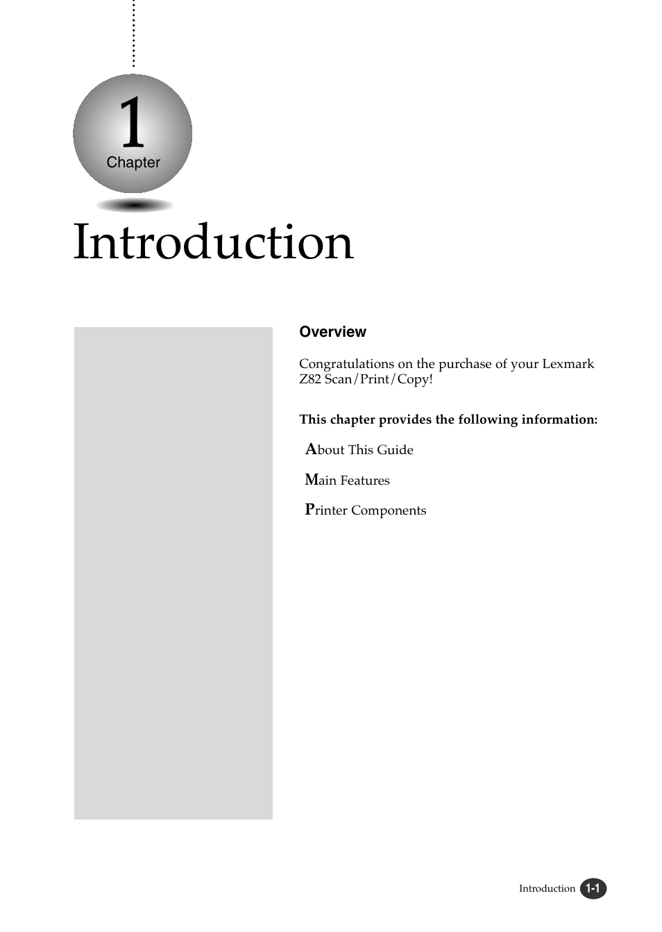 Introduction | Lexmark Z82 User Manual | Page 13 / 105