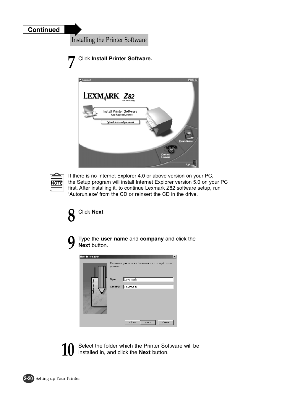 Lexmark Z82 User Manual | Page 38 / 105