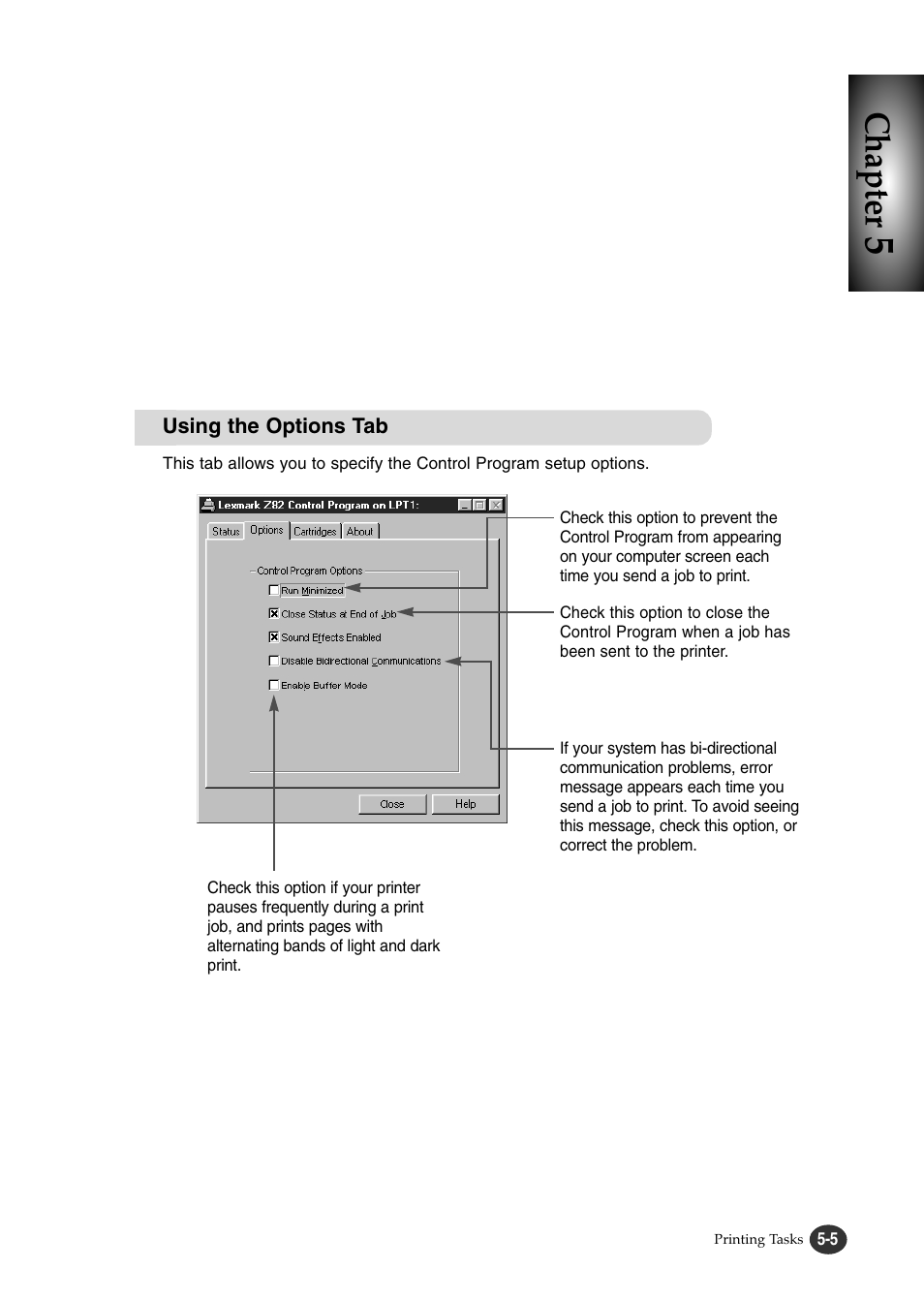 Chapter | Lexmark Z82 User Manual | Page 59 / 105