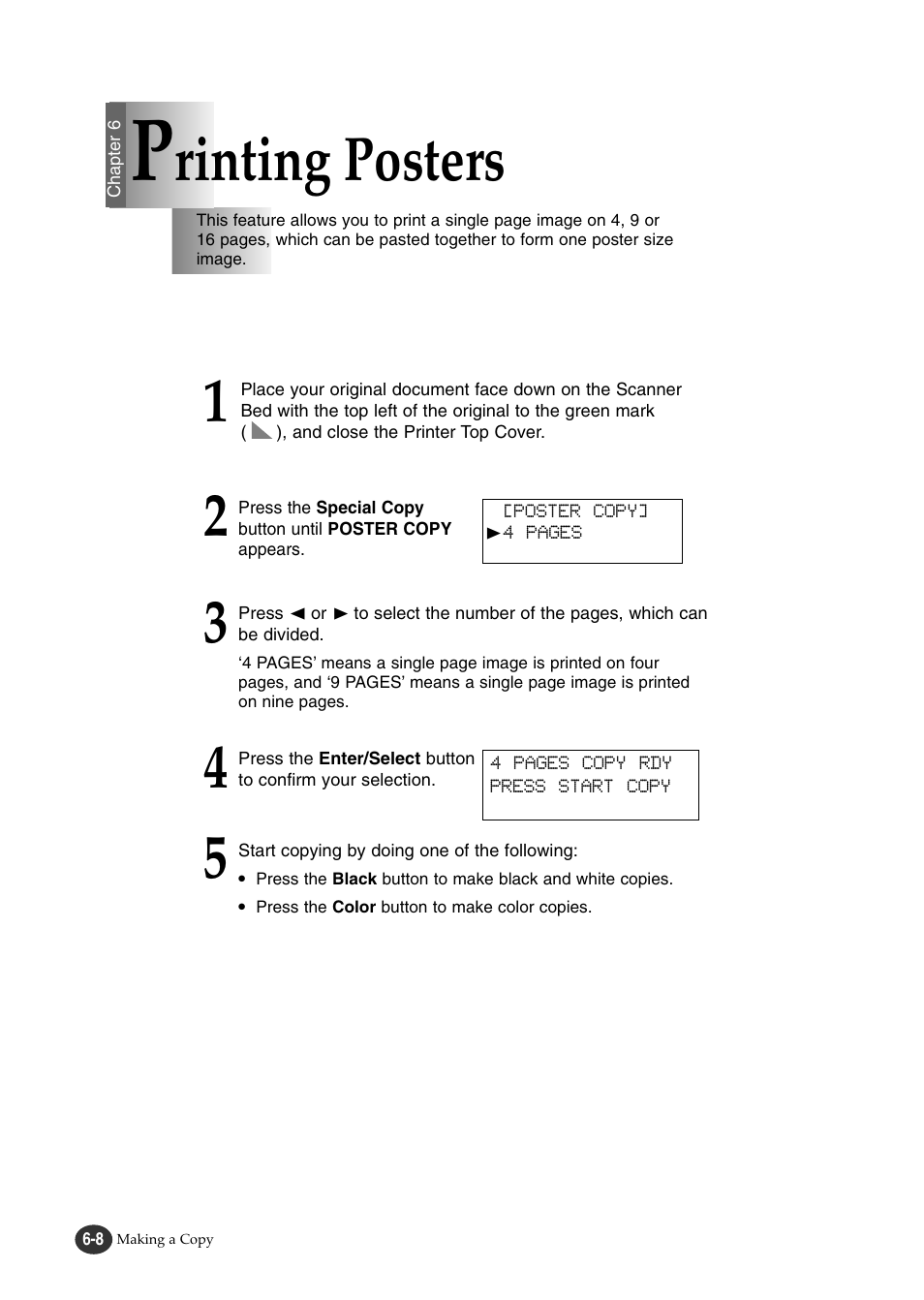 Rinting posters | Lexmark Z82 User Manual | Page 72 / 105