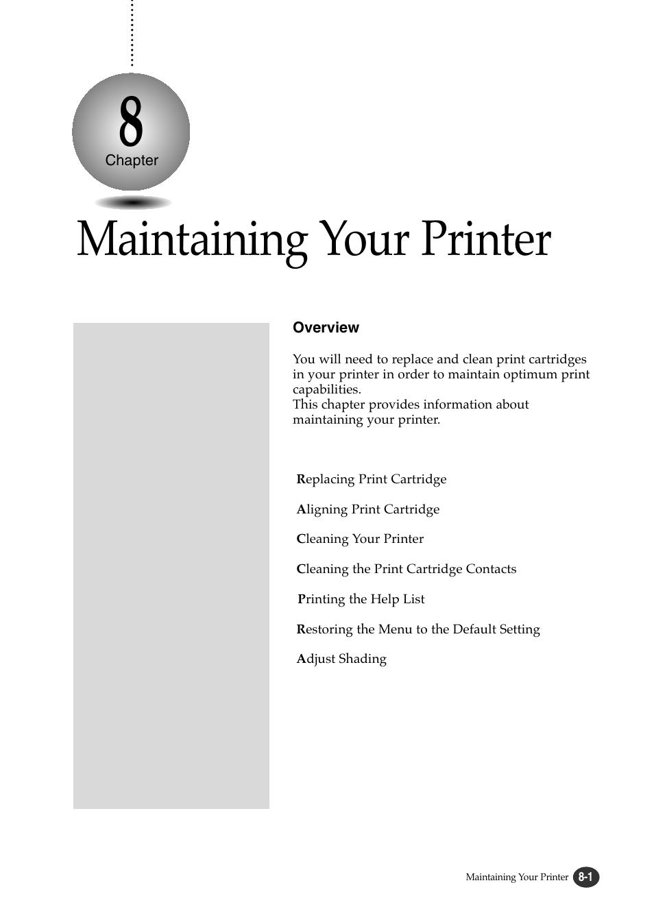 Maintaining your printer | Lexmark Z82 User Manual | Page 77 / 105