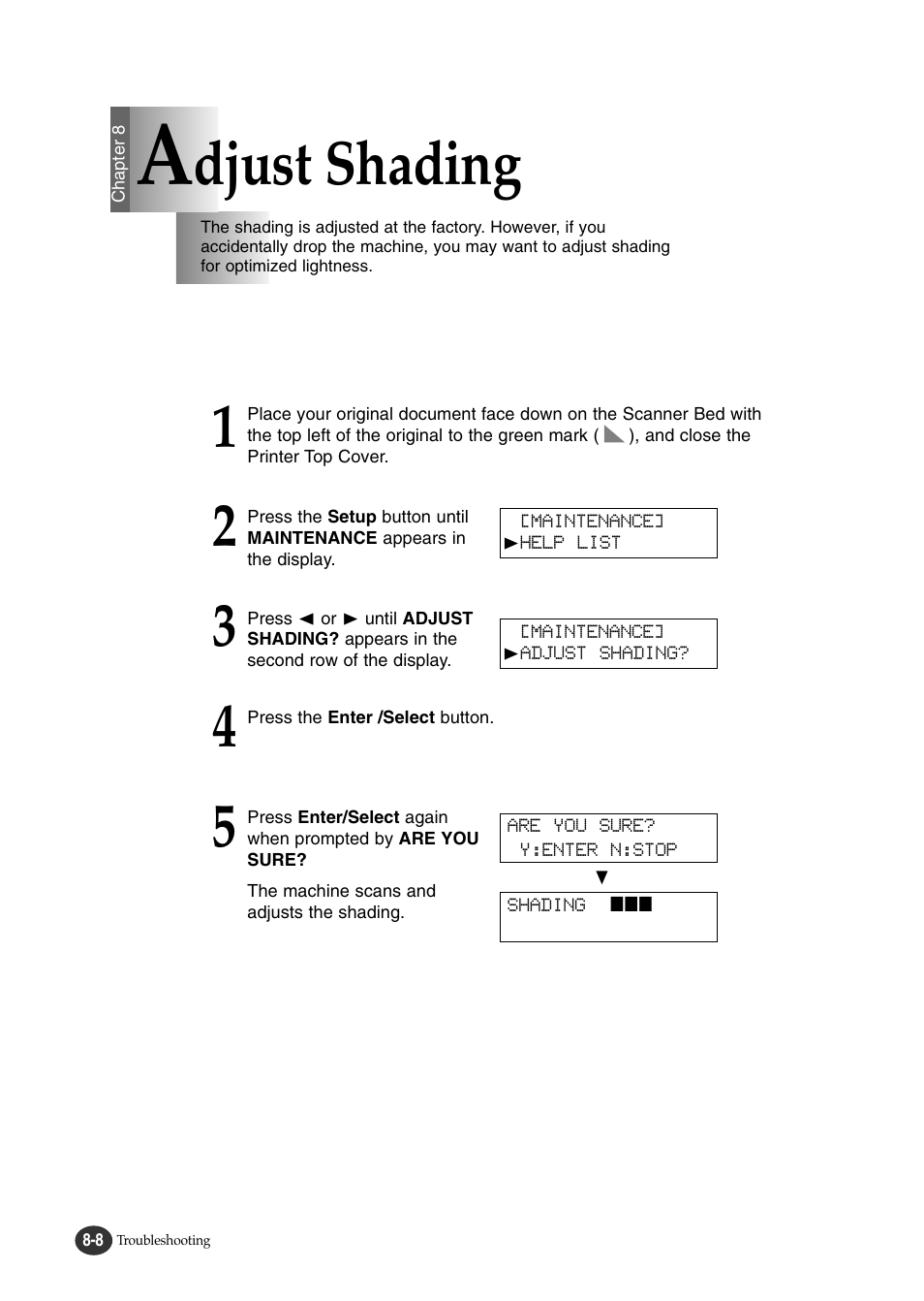 Djust shading | Lexmark Z82 User Manual | Page 84 / 105