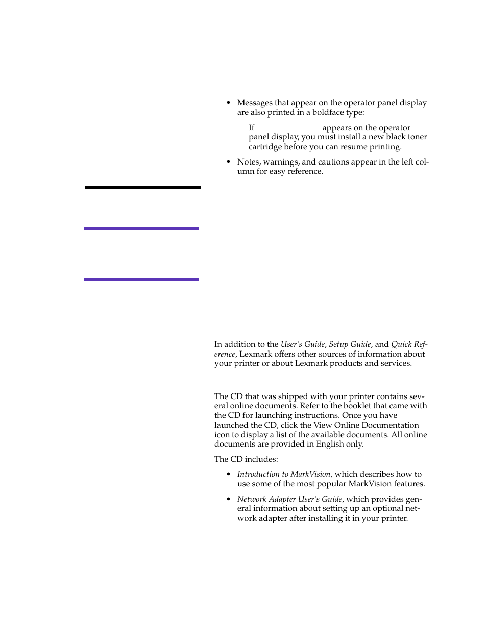 Other sources ofinformation, Other sources of information | Lexmark 1200 User Manual | Page 10 / 208