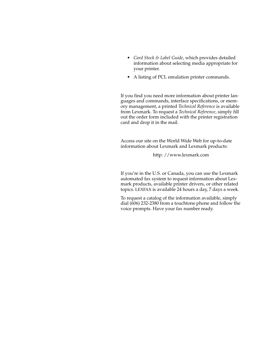 Lexmark 1200 User Manual | Page 11 / 208