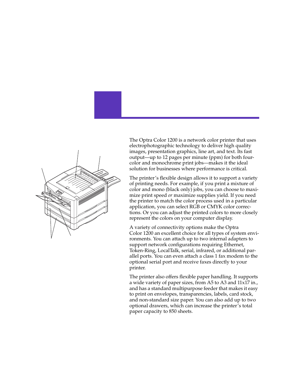 Introducing your printer | Lexmark 1200 User Manual | Page 15 / 208