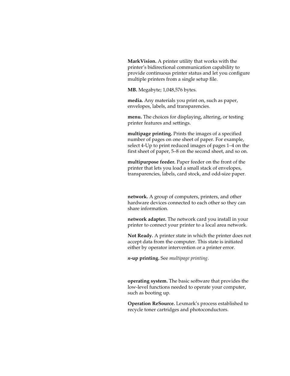 Lexmark 1200 User Manual | Page 190 / 208