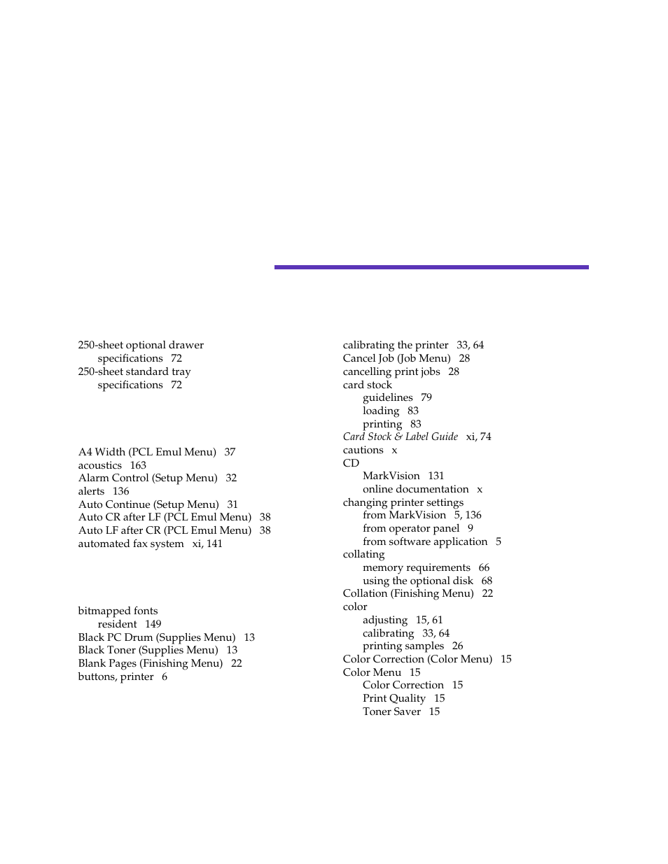 Index, Numerics | Lexmark 1200 User Manual | Page 197 / 208