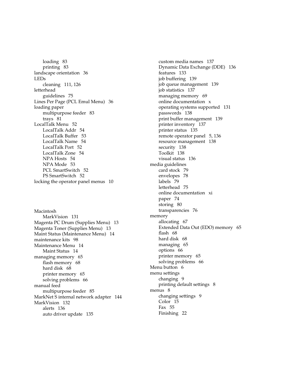 Lexmark 1200 User Manual | Page 200 / 208