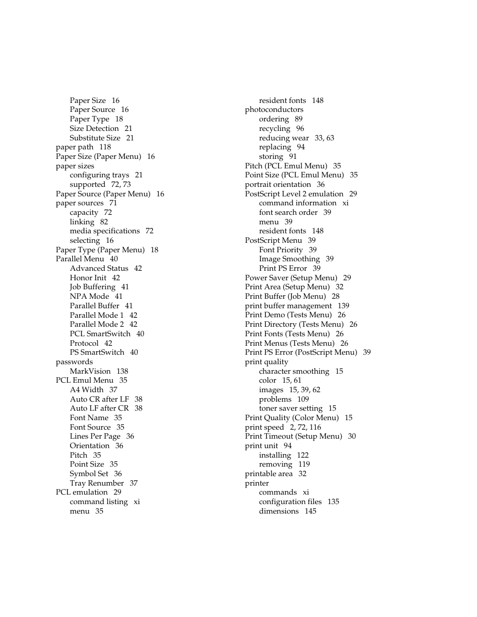 Lexmark 1200 User Manual | Page 202 / 208