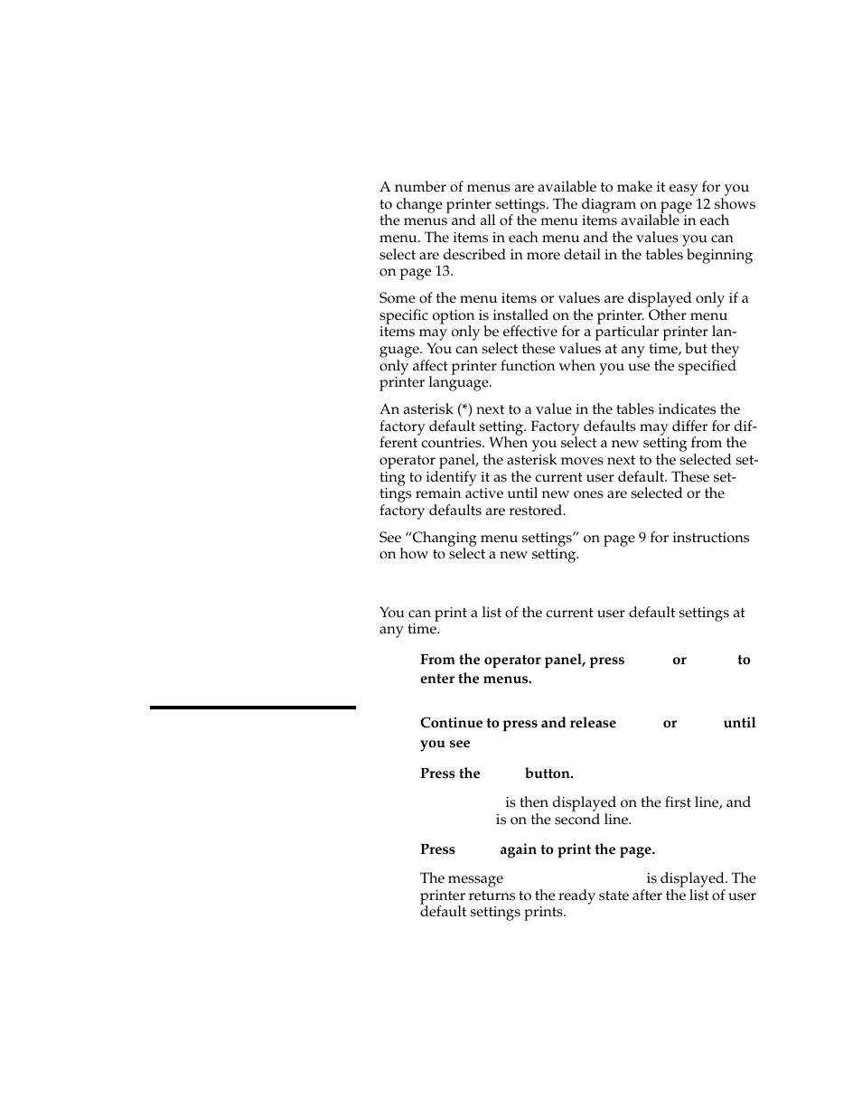 Menus, Printing current menu settings | Lexmark 1200 User Manual | Page 22 / 208
